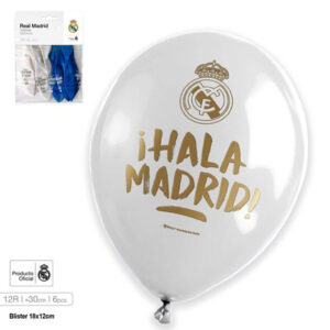 Globos latex 6 uds Real Madrid