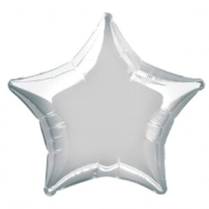 Globo estrella Plata 51cm Empacado