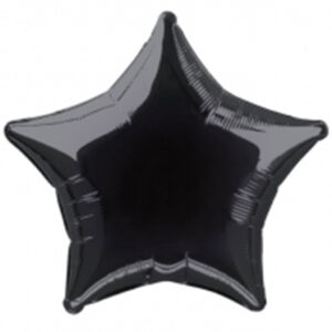 Globo estrella Negra 51cm Empacado