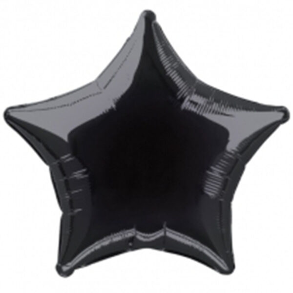 Globo estrella Negra 51cm Empacado