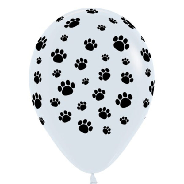 Globos latex 6 uds Huellas de Perro