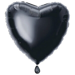 Globo Corazon Negro 45cm